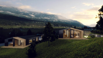 Visualisierung-Abendstimmung-FerienWohnungen-Paternion-View3